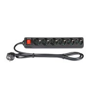 Adam Hall 6-Outlet Power Strip With On/Off Switch
