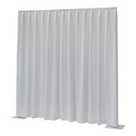 Showtec P&D curtain Dimout 400(h)x300cm(w) Pleated, White