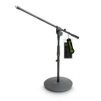Gravity MS 2211 B - Microphone Stand short, Curcular Base Plate, 1H boom short