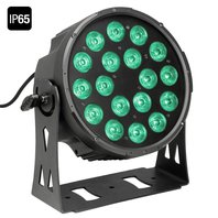 Cameo NEW Outdoor FLAT PRO PAR CAN 18 IP65 - 18 x 10 W FLAT LED Outdoor RGBWA PAR light in black housing