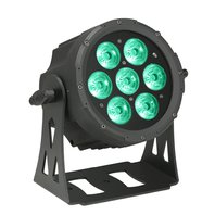 Cameo NEW FLAT PRO PAR CAN 7 - 7 x 10 W FLAT LED RGBWA PAR light in black housing