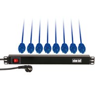 Adam Hall 19" 1U Mains Distribution Unit