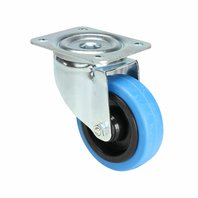 Adam Hall 37033 - Swivel Castor 100 mm with blue Wheel