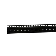 Adam Hall 61555 BLK - Heavy duty double Rack Strip black 45 U