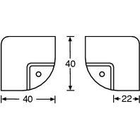 Adam Hall Case Corner Cranked